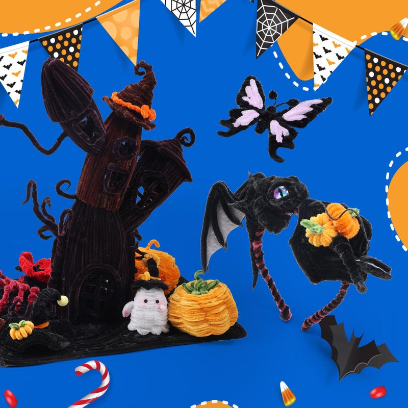 Caydo 400 Pieces Black Pipe Cleaners Craft Chenille Stems for Kids DIY Art and Craft Projects Home Decorations and Dreadlock Braiding, 6mm x 12inch - Image 2